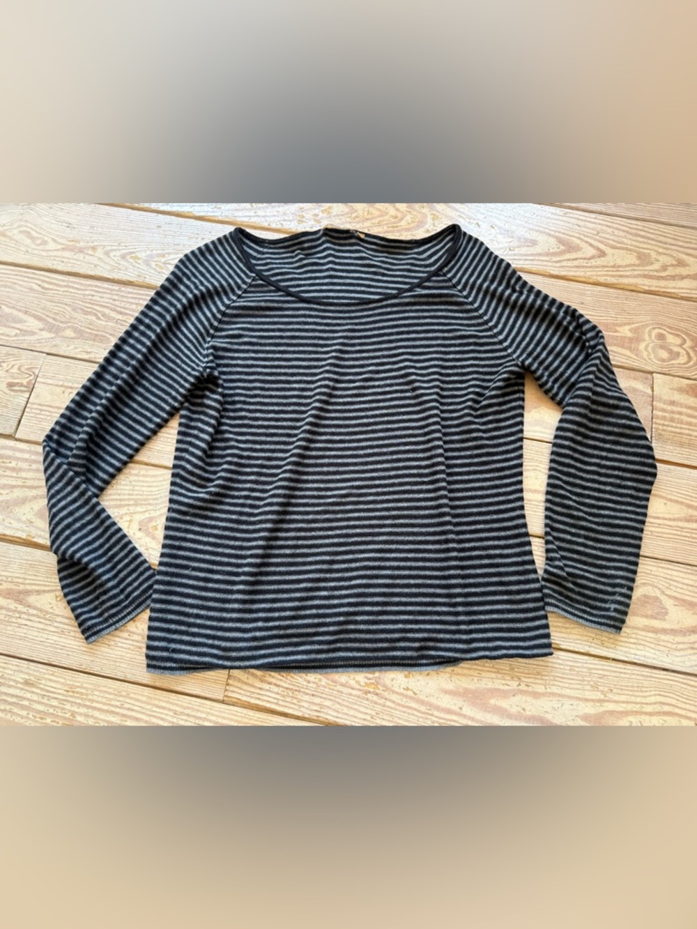 Conbipel striped knit top size xl